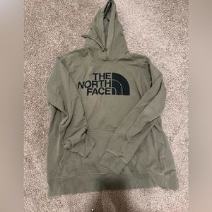 Army green North face Sweatshirt